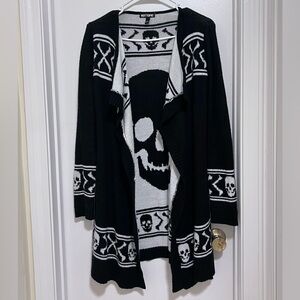 Hot Topic Skull & Crossbones Cardigan